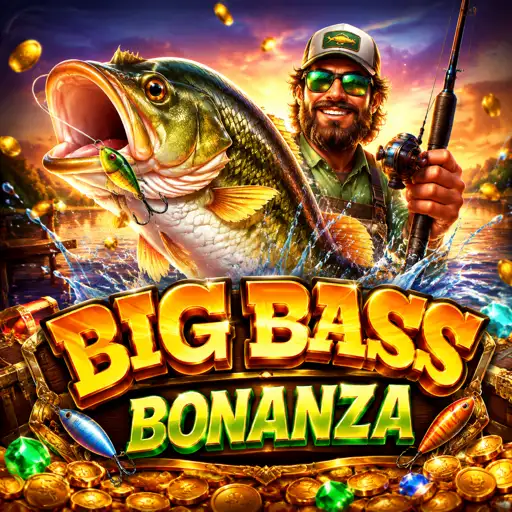 Capa do Big Bass Bonanza com pescador e isca